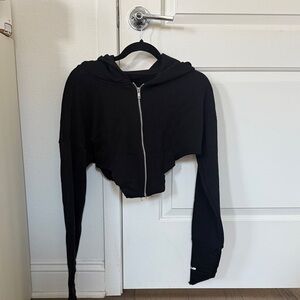 YUYU ACTIVE - Y-Club Women Black Cropped Hoodie - Size XS
